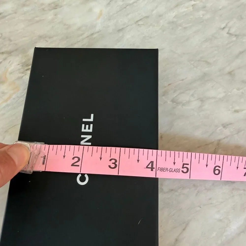 Authentic CHANEL Empty Gift Box Black Presentation Box 6.5x4x1.75 Luxury